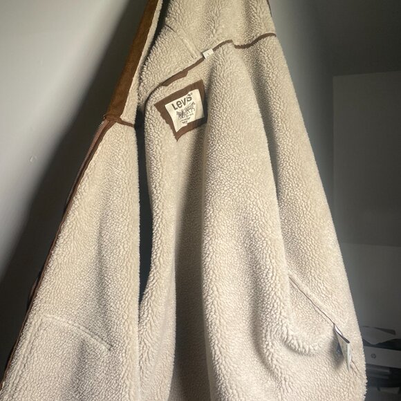 Levi's trucker coat | size: large color: brown - Picture 1 of 4